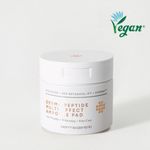 DermaCentric Peptide Multi Effect Vegan Ampoule Pad 70-Sheet 185ml Pore Care Hydrating Firming Anti-Wrinkle Toner Pad _ Made in KOREA
